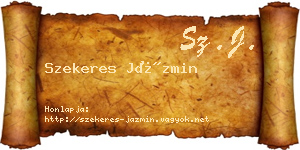 Szekeres Jázmin névjegykártya
